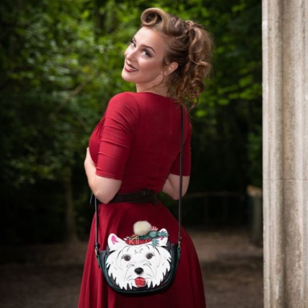 Vendula London Highland Fling Westie saddle bag